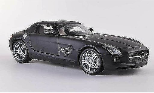 Mercedes SLS Coupe 1/18 Minichamps AMG (C197) matnoire 2010 miniature