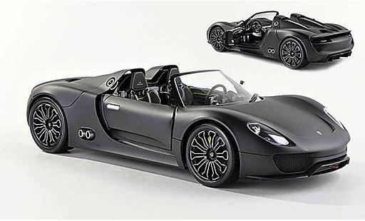 Porsche 918 2010 1/43 Minichamps Spyder mat-noire miniature