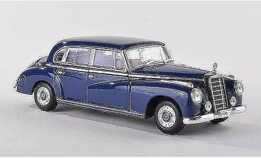 Mercedes 300 Base 1/43 Minichamps (W186 III) noire-bleu 1955 miniature