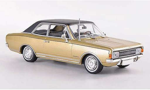 Opel Commodore A 1/43 Minichamps gold/noire 1966 miniature