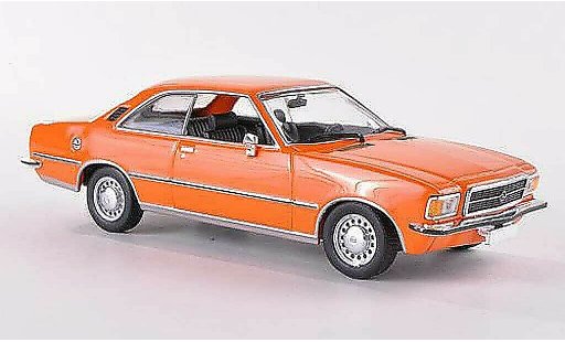Opel Rekord D 1/43 Minichamps Coupe orange 1975 miniature