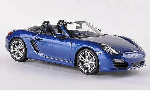 Porsche 718 S 1/43 Minichamps (981) bleue 2012 miniature