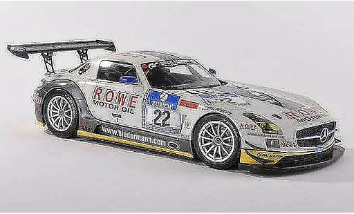 Mercedes SLS GT3 1/18 Minichamps AMG No.22 Rowe Racing 24h Nuerburgring 2012 Graf/Jager/Roloff/Seyffarth miniature