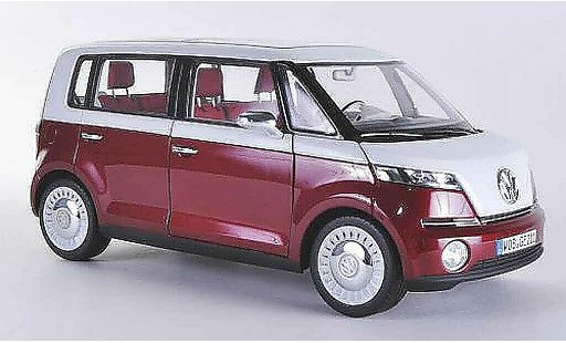 Volkswagen Bulli Concept 1/18 Norev rouge/blanche Autosalon Genf 2011 miniature