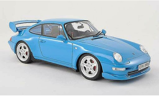 Porsche 911 RS 1/18 GT Spirit Carrera Clubsport clair-bleu 1995 miniature