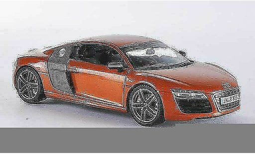 Audi R8 coupe 1/43 Schuco orange/carbon 2012 miniature