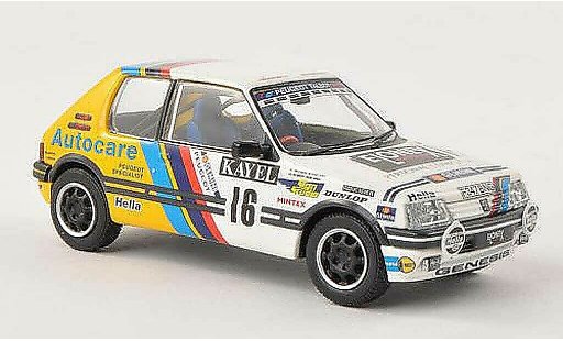 Peugeot 205 GTI 1/43 Vanguards 1.9 No.16 Kayel Graphics Rally Wales 1991 R.Burns/R.Reid miniature