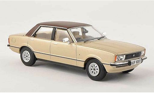 Ford Cortina Ghia 1/43 Vanguards MkIV 2.0 beige/lumineuses-brun RHD miniature