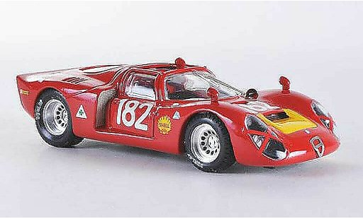 Alfa Romeo 33.2 spyder 1/43 Best 1968 Spider Targa Florio No.182 Baghetti/Biscaldi miniature