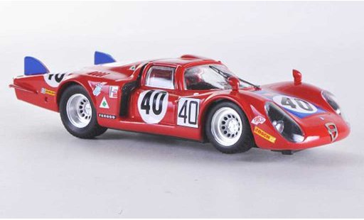 Alfa Romeo 33.2 coda lunga 1/43 Best 1968 Le Mans No.40 Casoni/Biscaldi miniature