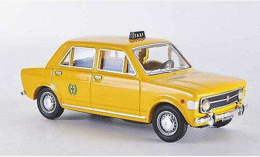 Fiat 128 Berlina 1/43 Rio 4 turig Taxi Giallo Milano 1971 miniature