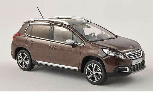 Peugeot 2008 Base 1/43 Norev noire-brun 2013 miniature