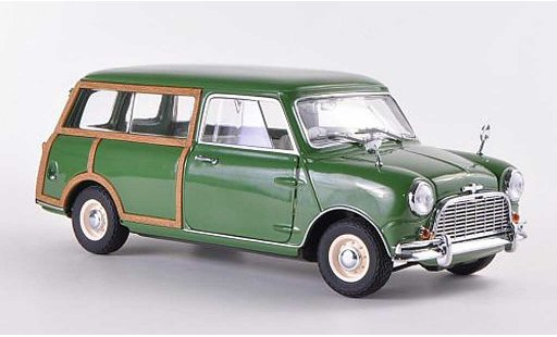 Austin Mini countryman 1/18 Kyosho Morris Morris Traveller verte RHD miniature