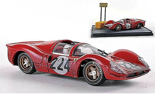 Ferrari 330 P4 1/43 Brumm No.224 Nino Vaccarella Targa Florio 1967 miniature