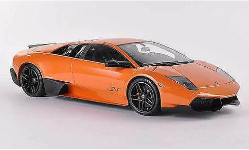 Lamborghini Murcielago LP670 1/18 MR Collection SV Fixed Wing orange miniature