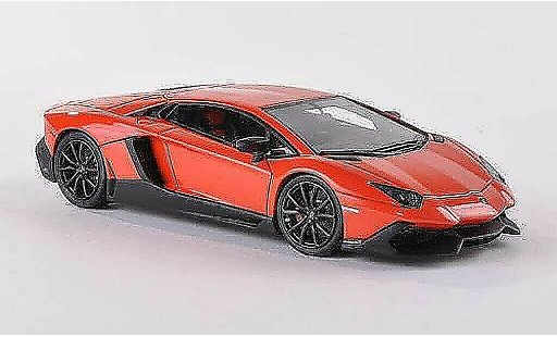 Lamborghini Aventador LP720-4 1/43 Look Smart orange 50. anniversaire miniature