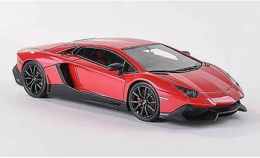 Lamborghini Aventador LP720-4 1/43 Look Smart rouge 50. anniversaire miniature