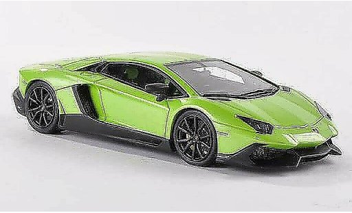 Lamborghini Aventador LP720-4 1/43 Look Smart 50e Anniversario verte/matnoire miniature