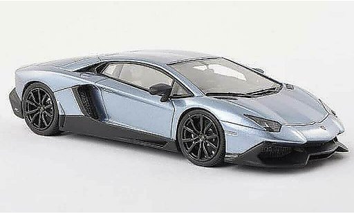 Lamborghini Aventador LP720-4 1/43 Look Smart 50eme Anniversaire bleu clair miniature