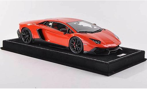Lamborghini Aventador LP720-4 1/18 MR Collection 50th Anniversario orange miniature