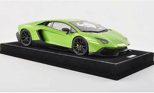Lamborghini Aventador LP720-4 1/18 MR Collection 50eme Anniversaire verte miniature