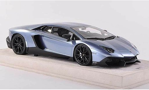 Lamborghini Aventador LP700-4 1/43 MR Collection 50th Anniversaire bleu miniature
