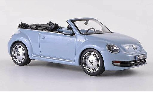 Volkswagen Beetle Cabriolet 1/43 Schuco bleue grise 2012 miniature