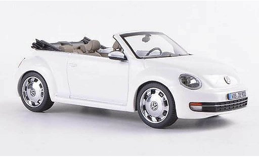 Volkswagen Beetle Cabriolet 1/43 Schuco blanche 2012 miniature