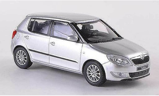 Skoda Fabia II 1/43 Abrex grise Facelift 2010 miniature