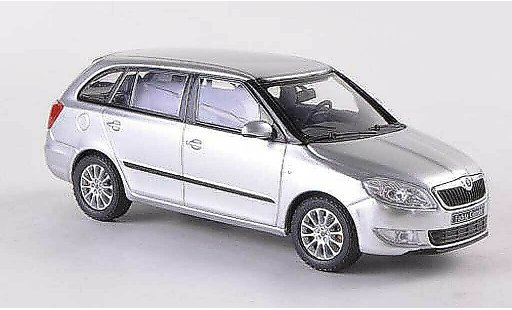 Skoda Fabia II 1/43 Abrex Combi grise Facelift 2010 miniature
