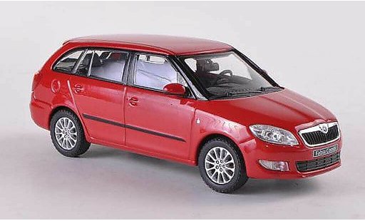 Skoda Fabia II 1/43 Abrex Combi rouge Facelift 2010 miniature