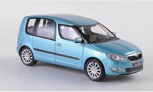 Skoda Roomster Facelift 1/43 Abrex bleue 2010 miniature