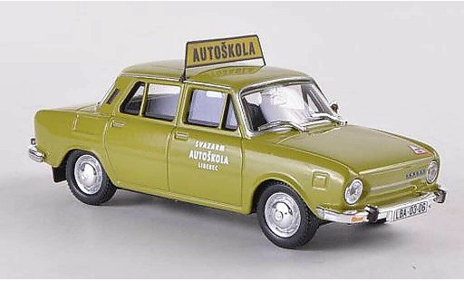 Skoda 110 Autoskola 1/43 Abrex L Svazarm Liberec gun miniature