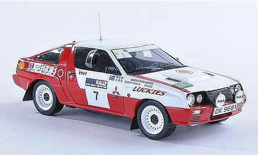 Mitsubishi Starion Base 1/43 Reve Collection 4WD No.7 Lucky Strike Hong Kong-Beijing Rally 1986 D.S.Chau/A.Iu miniature
