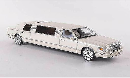 Lincoln Town Car 1997 1/43 GLM Berline elfenbein/matblanche miniature