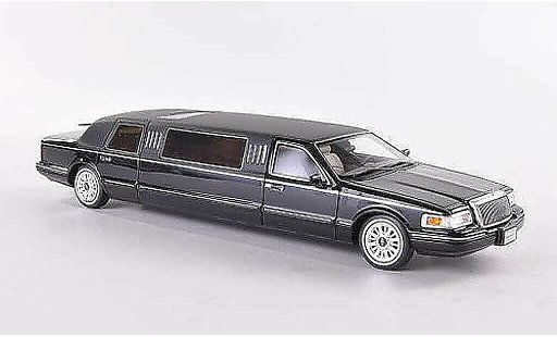 Lincoln Town Car 1997 1/43 GLM Berline noire/matnoire miniature