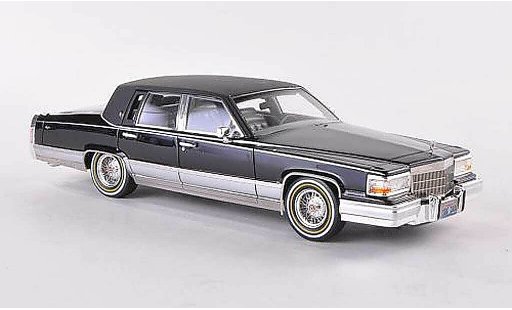 Cadillac Brougham Sedan 1/43 GLM mat noire 1991 miniature