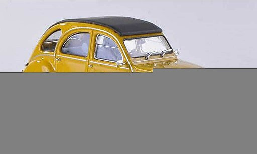 Citroen 2CV Berline 1/43 Minichamps noire-jaune 1980 miniature