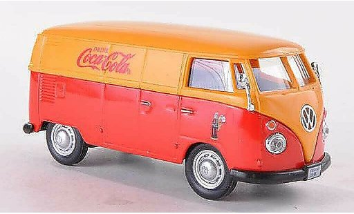 Volkswagen T1 B 1/43 Motor City Classics fourgon Coca-Cola rouge/jaune 1962 miniature