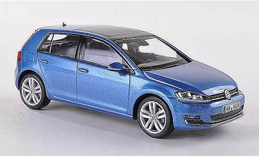 Volkswagen Golf Base 1/43 Herpa bleue 5-Turer 2013 miniature