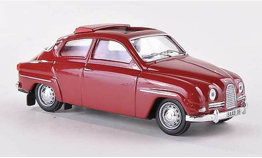 Saab 96 Base 1/43 Skandinavisk rouge geoffnetes toit pliant 11 miniature