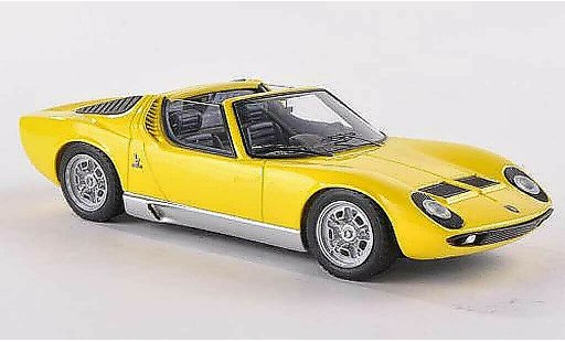 Lamborghini Miura Roadster 1/43 Look Smart jaune Brussel 1968 miniature