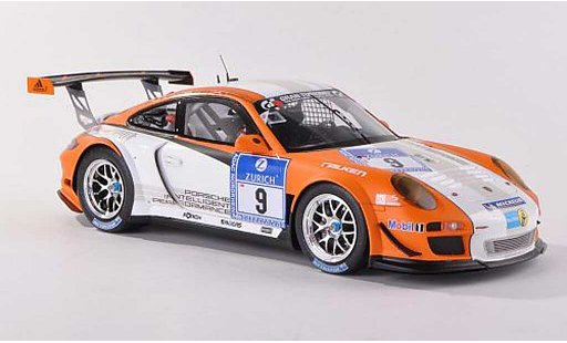 Porsche 911 GT3 1/18 Spark R hybrid No.9 Nurburgring Bergmeister/Holzer/Lietz/Ragginger 2010 miniature