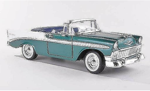 Chevrolet Bel Air Coupe 1/18 Yat Ming 1956 verte/blanche miniature