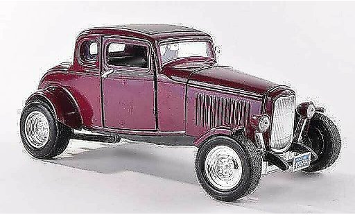Ford 1932 Five Window Coupe 1/18 Motormax - lila miniature