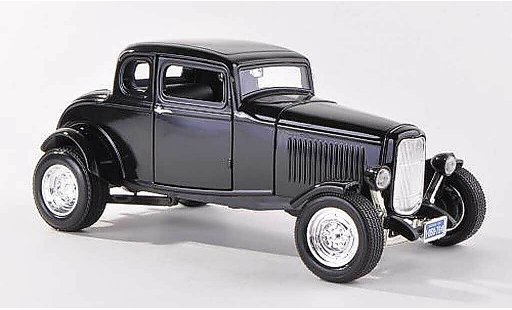 Ford 1932 Five Window Coupe 1/18 Motormax noire miniature