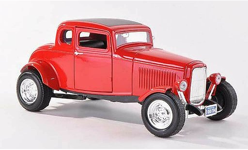 Ford 1932 Five Window Coupe 1/18 Motormax rouge miniature