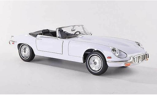 Jaguar E-Type 1971 1/18 Yat Ming blanche LHD miniature