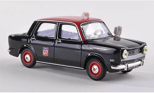 Simca 1000 Taxi 1/43 Norev G7 noire/rouge 1962 miniature