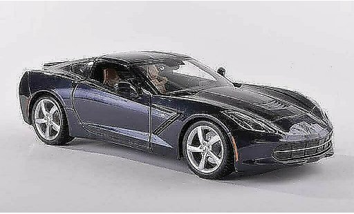 Chevrolet Corvette Stingray 1/43 Maisto C7 (C7) noire-bleu miniature